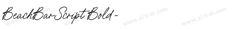 BeachBar Script Bold字体转换 BeachBar Script Bold字体转换